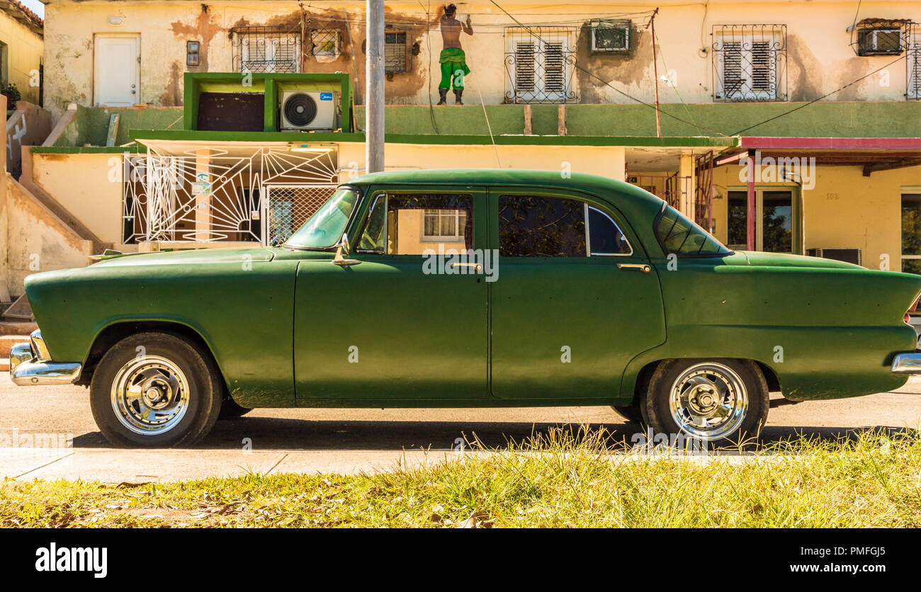 Una vista tipica a Varadero in Cuba Foto Stock