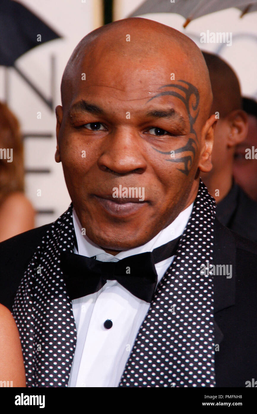 Mike Tyson a 'sessantasettesima Annuale di Golden Globe Awards - Gli arrivi" tenutasi presso il Beverly Hilton Hotel di Beverly Hills, CA domenica 17 gennaio, 2010. Foto di Picturelux Foto Stock