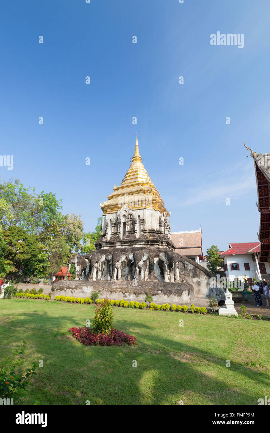Wat Chiang Man, Chiang Mai, Thailandia Foto Stock