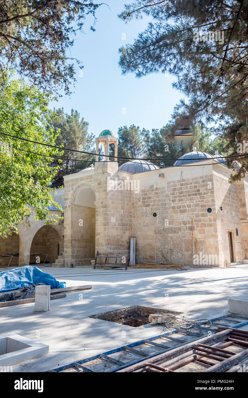 Vista della tomba,mausoleo di Hayat El-Harrani in Sanliurfa,Turchia. Foto Stock