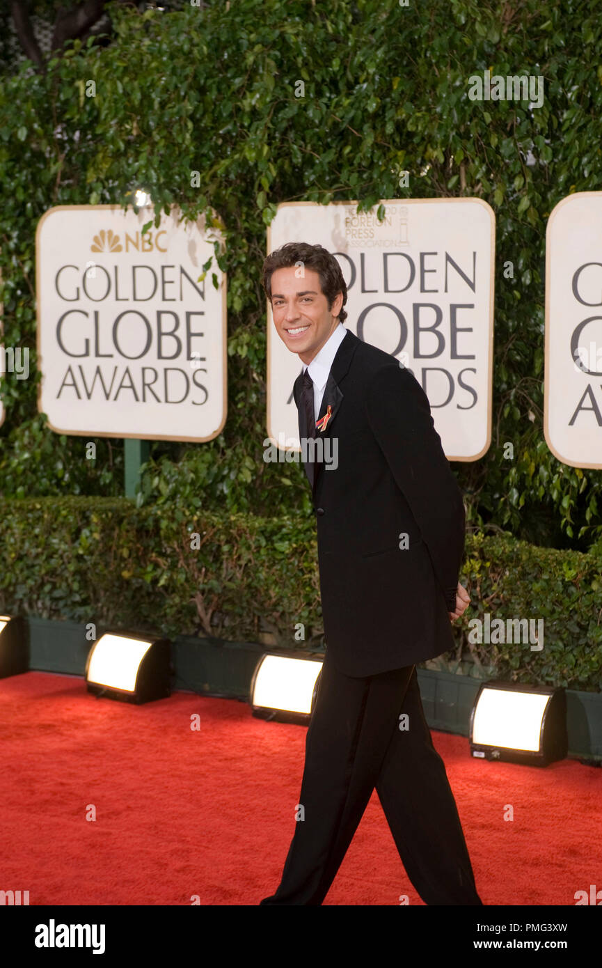 Attore Zachary Levi arriva a 67th Annuale di Golden Globe Awards presso il Beverly Hilton di Beverly Hills, CA domenica 17 gennaio, 2010. Foto Stock