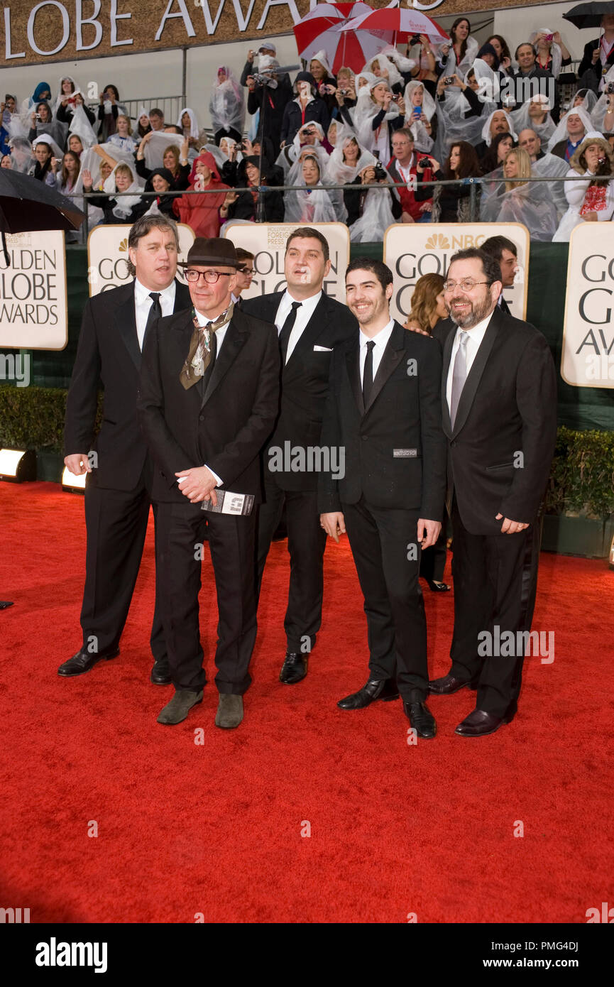 La nomination per il miglior film straniero, il cast di 'un profeta (Onu Prophete)" (Francia), arriva al 67th Annuale di Golden Globe Awards presso il Beverly Hilton di Beverly Hills, CA domenica 17 gennaio, 2010. Foto Stock