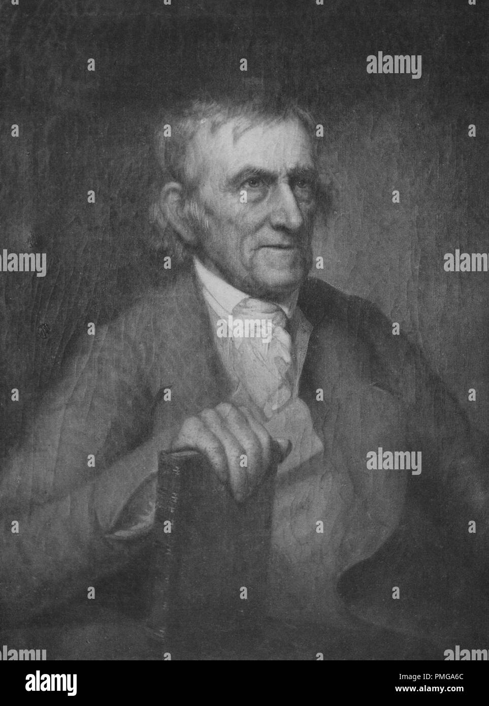 Ritratto di uomo politico e membro del Congresso continentale Henry Wynkoop, 1844. Dalla Biblioteca Pubblica di New York. () Foto Stock