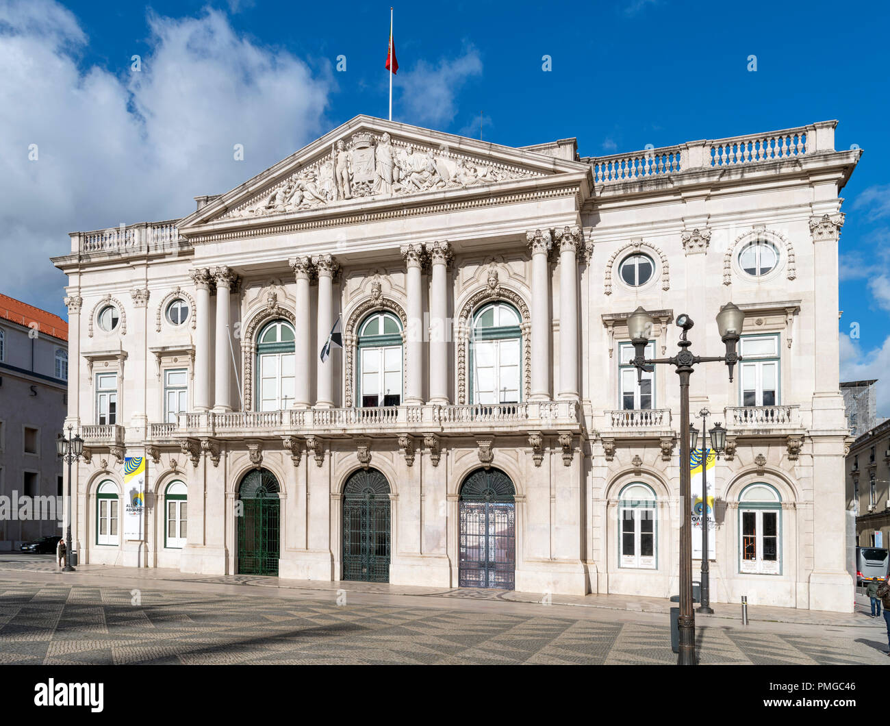 Lisbona Municipio (Câmara Municipal de Lisboa), Praca do Municipio, Lisbona, Portogallo Foto Stock