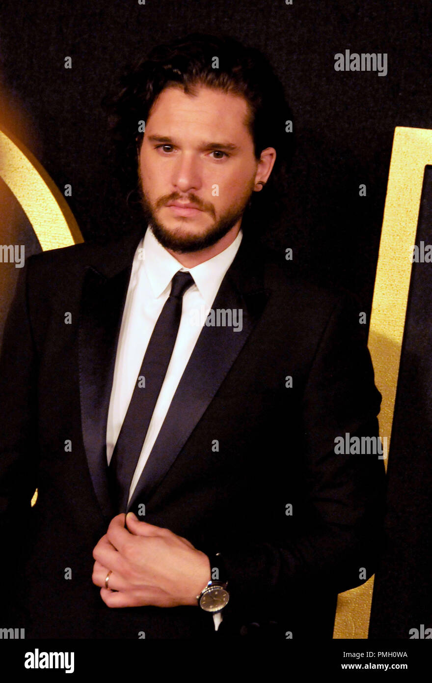 West Hollywood, Stati Uniti d'America. Xvii Sep 2018. Kit di attore Harington assiste HBO ufficiale 2018 Emmy dopo essere partito dal 17 settembre 2018 al Pacific Design Center in West Hollywood, California. Foto di Barry re/Alamy Live News Foto Stock