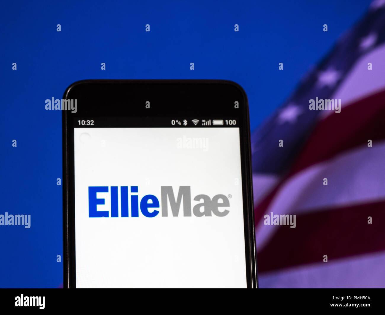 Kiev, Ucraina. Xvi Sep, 2018. Ellie Mae Software Company logo che si vede visualizzato su un telefono intelligente. Ellie Mae, Inc. è una società di software che elabora il 35% degli Stati Uniti ipoteca applicazioni. I servizi si basano su un modello software come servizio che semplifica e automatizza il processo di originario e il finanziamento di nuovi prestiti ipotecari e agevolare la conformità alle normative. Credito: Igor Golovniov SOPA/images/ZUMA filo/Alamy Live News Foto Stock