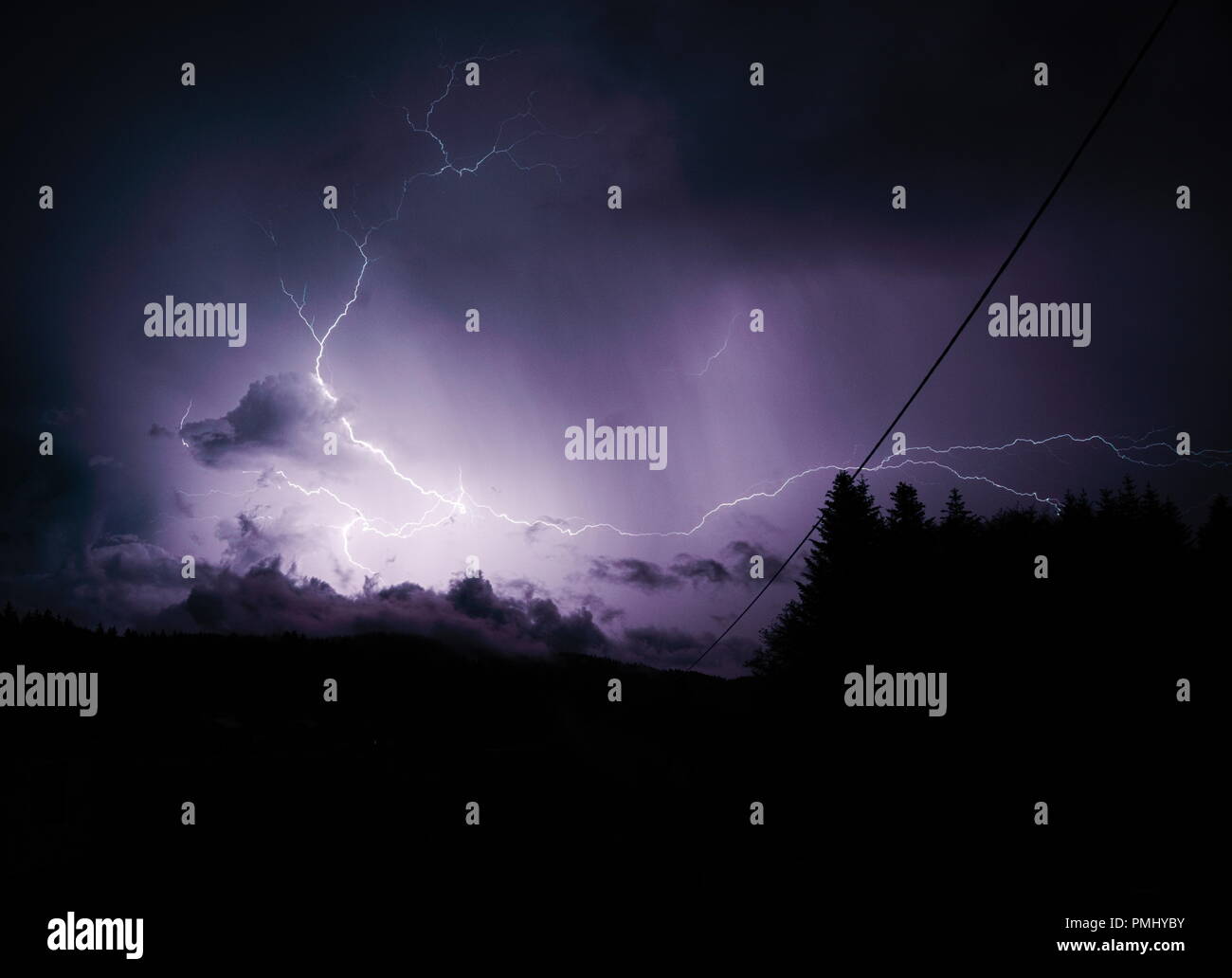 Bullone di lampo Foto Stock