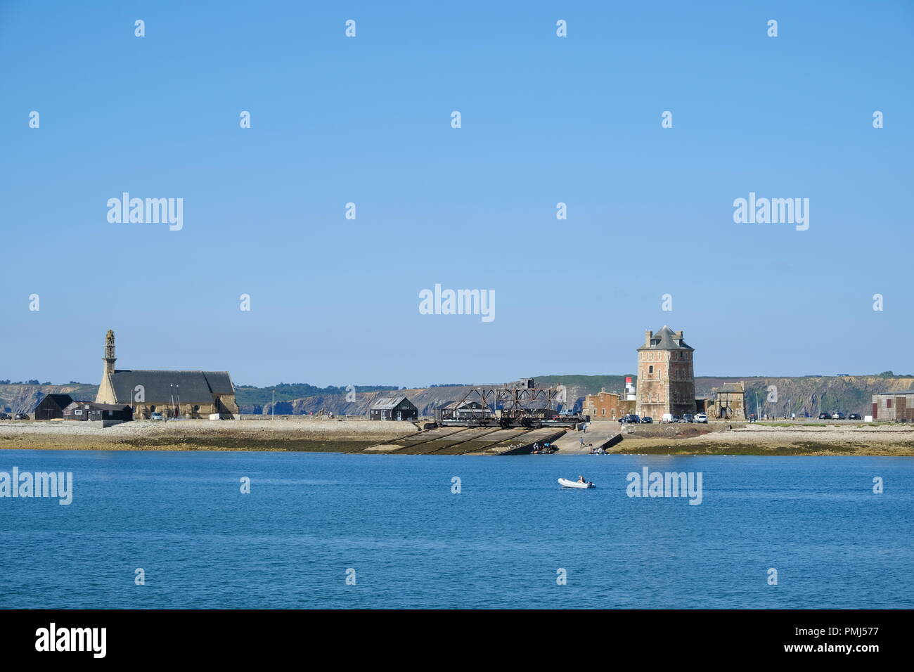 La torre di Vauban, Camaret-sur-mer, Finisterre, Bretagna Francia Foto Stock