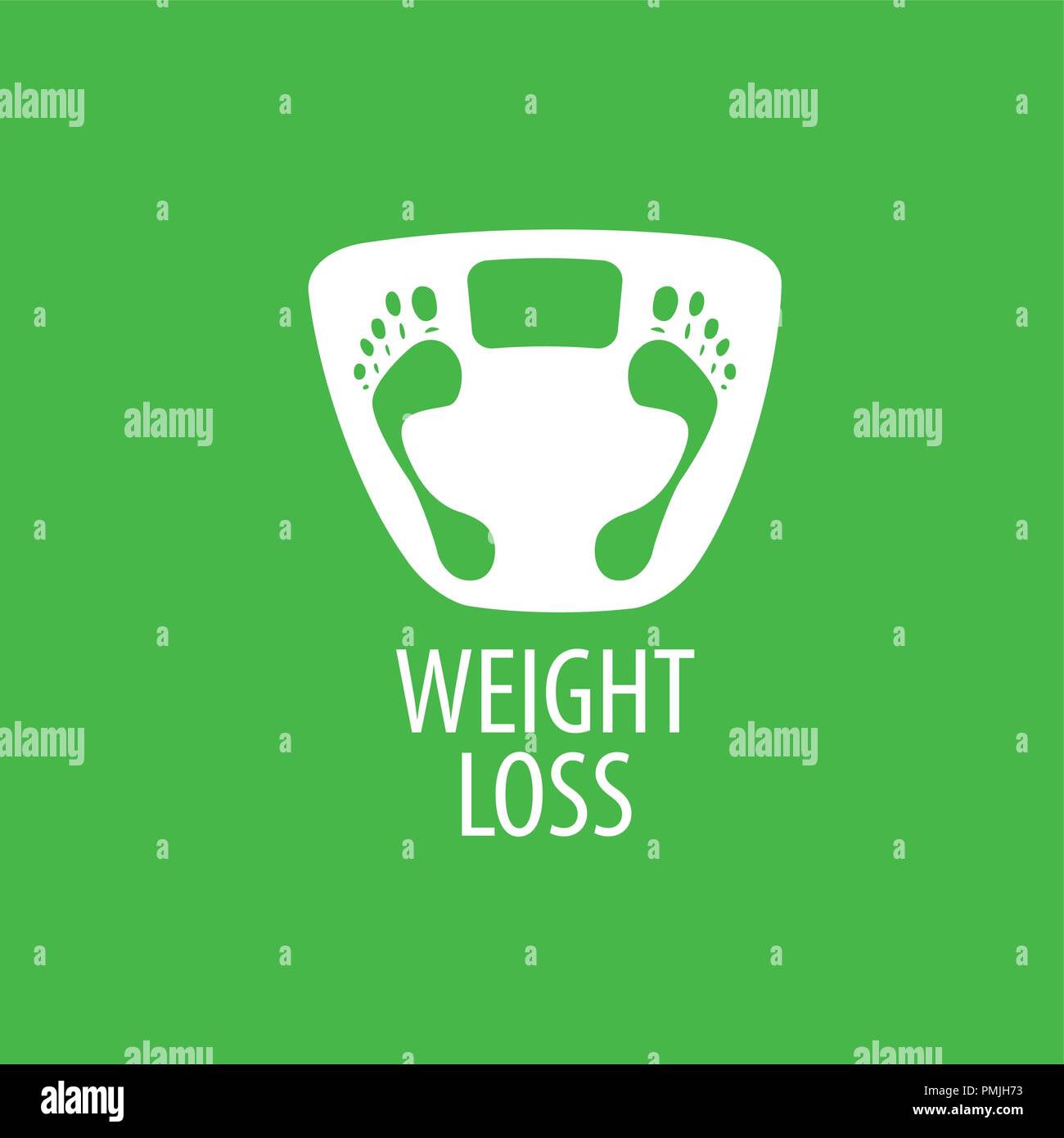 La perdita di peso logo Illustrazione Vettoriale