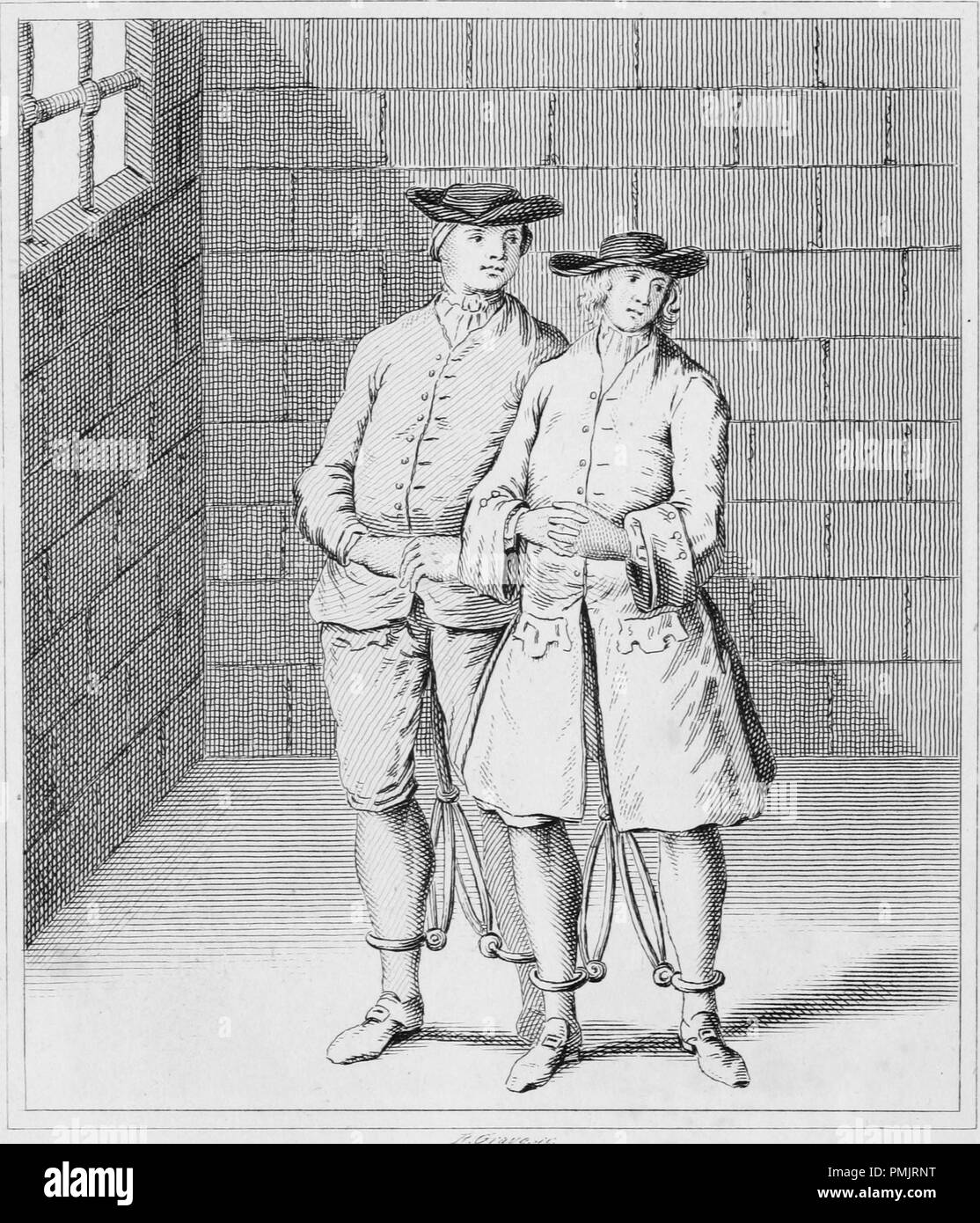 Ritratto inciso di Matt Mahoney e Cha bianco, dal libro "Ritratti, memorie, e personaggi di notevole persone", 1825. La cortesia Internet Archive. () Foto Stock