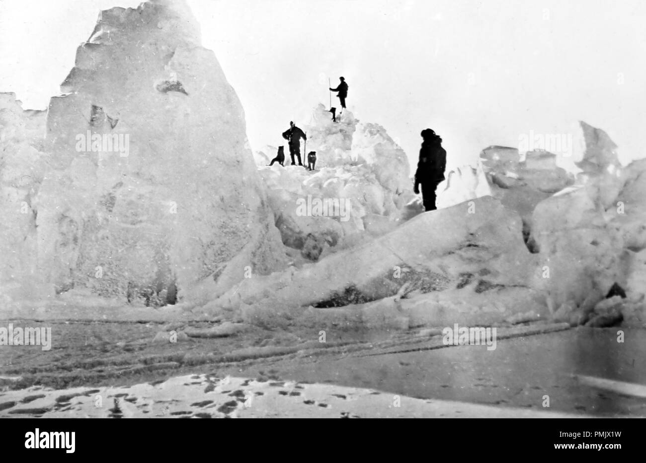 Fridtjof Nansen di Polar Expedition sul Fram al Polo Nord Foto Stock