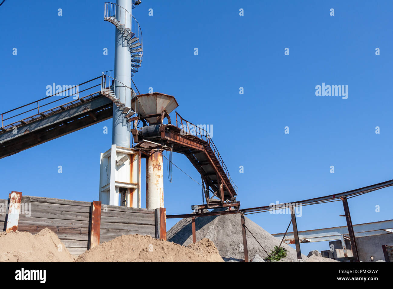 La calce e la malta opere (Kalk- og Mørtelvaerket), Kalkbraenderiloebskaj, Nordhavn, Copenhagen, Danimarca; ora demolito Foto Stock