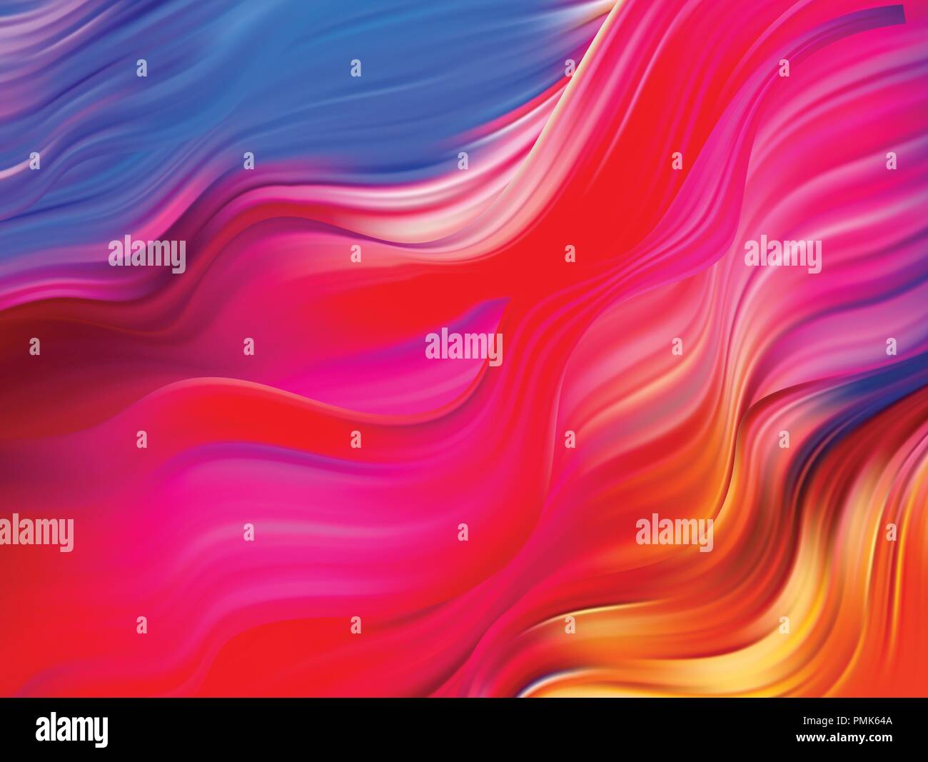 Luminoso sfondo astratto con colorati flusso vorticoso. Illustrazione Vettoriale Illustrazione Vettoriale
