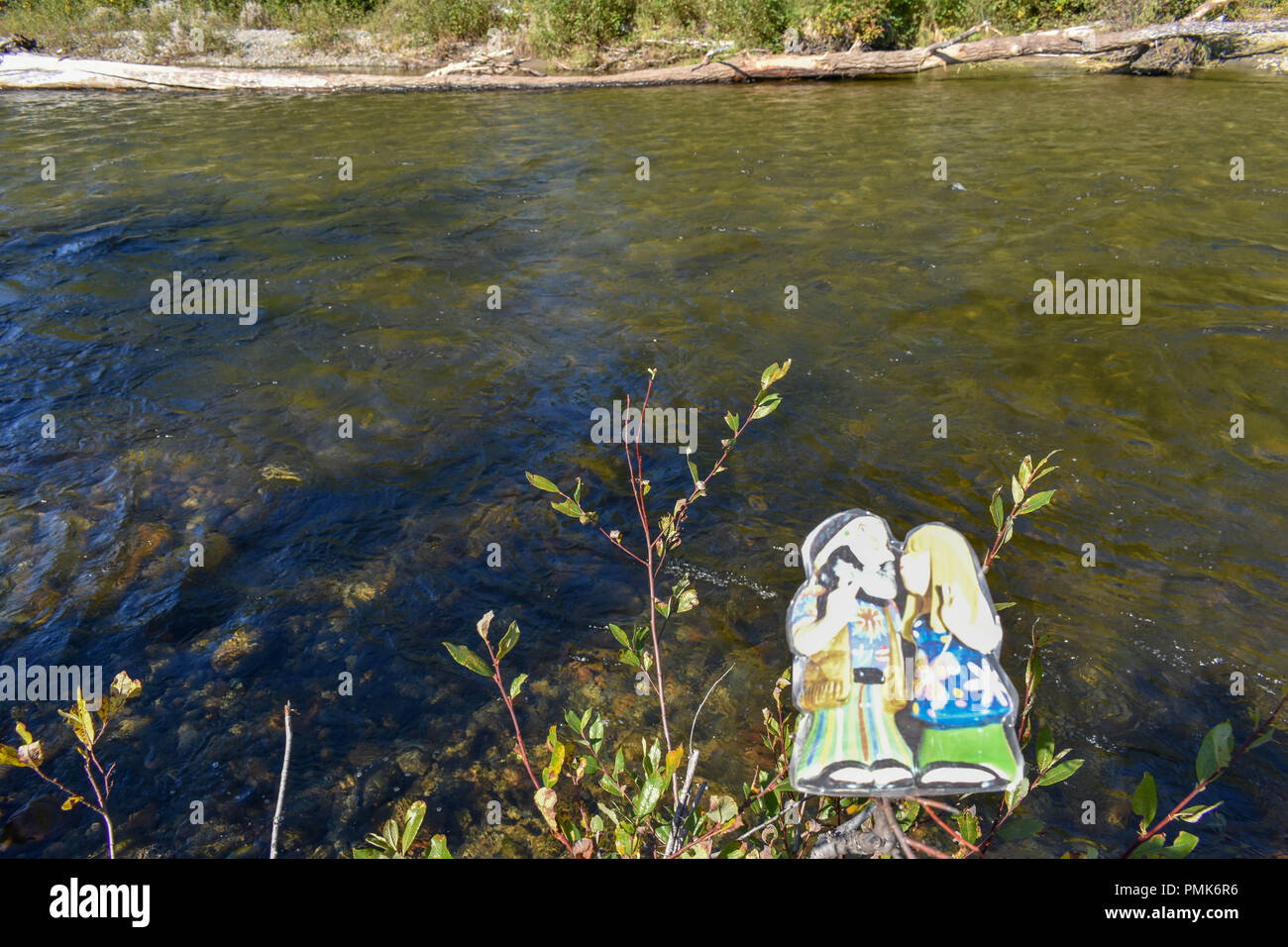 Bertha Creek in Alaska Foto Stock