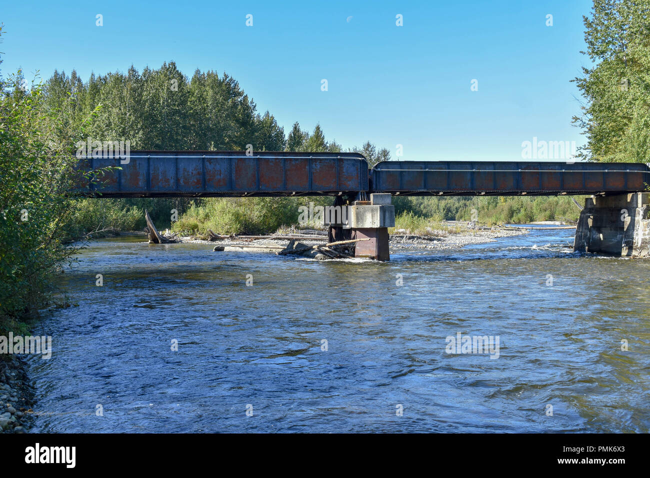 Bertha Creek in Alaska Foto Stock