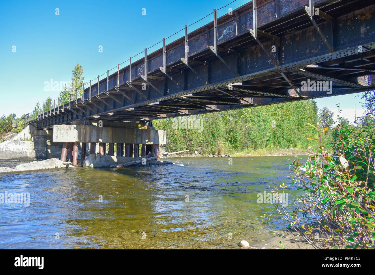 Bertha Creek in Alaska Foto Stock