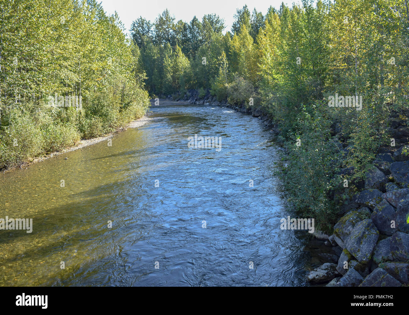 Bertha Creek in Alaska Foto Stock
