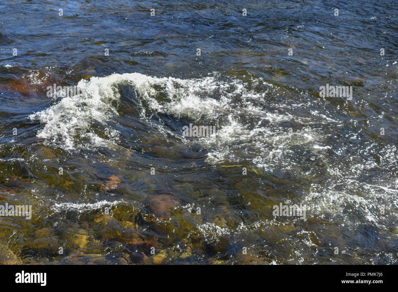 Bertha Creek in Alaska Foto Stock