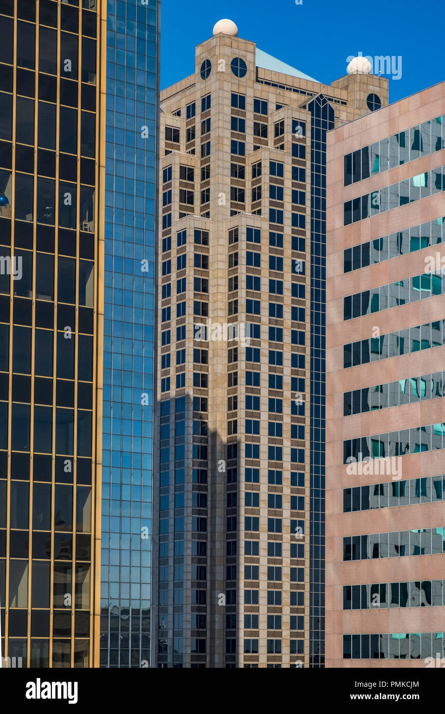 Edifici per uffici, del centro cittadino di Birmingham Alabama Foto Stock
