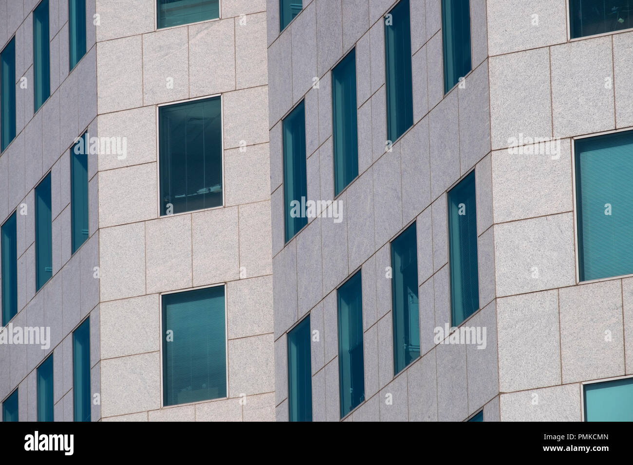 Architettura in dettaglio la Wells Fargo office block, Birmingham Alabama Foto Stock