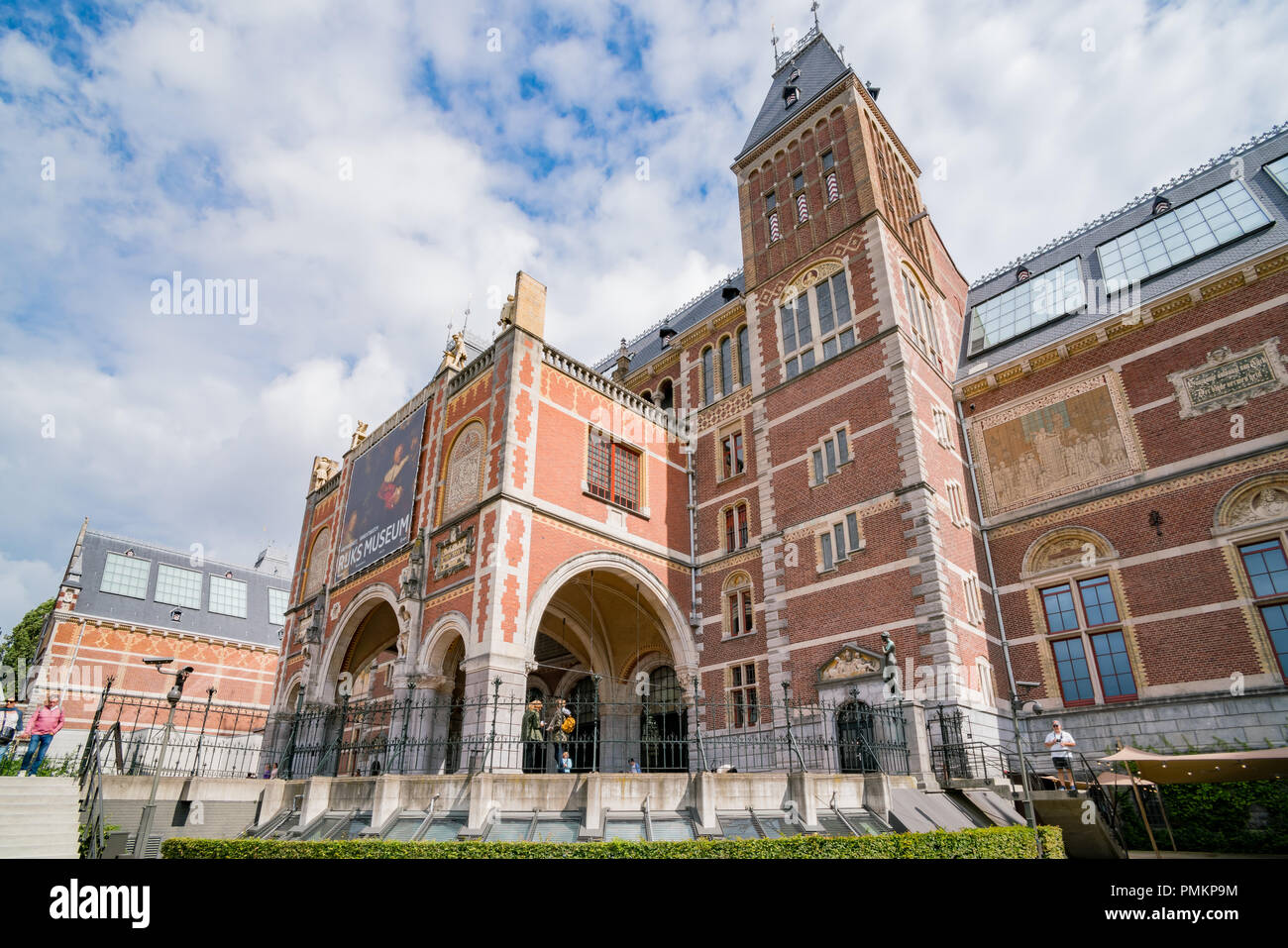 Amsterdam, Lug 22: vista esterna del Museo Rijks museum il Lug 22, 2017 a Amsterdam, Paesi Bassi Foto Stock