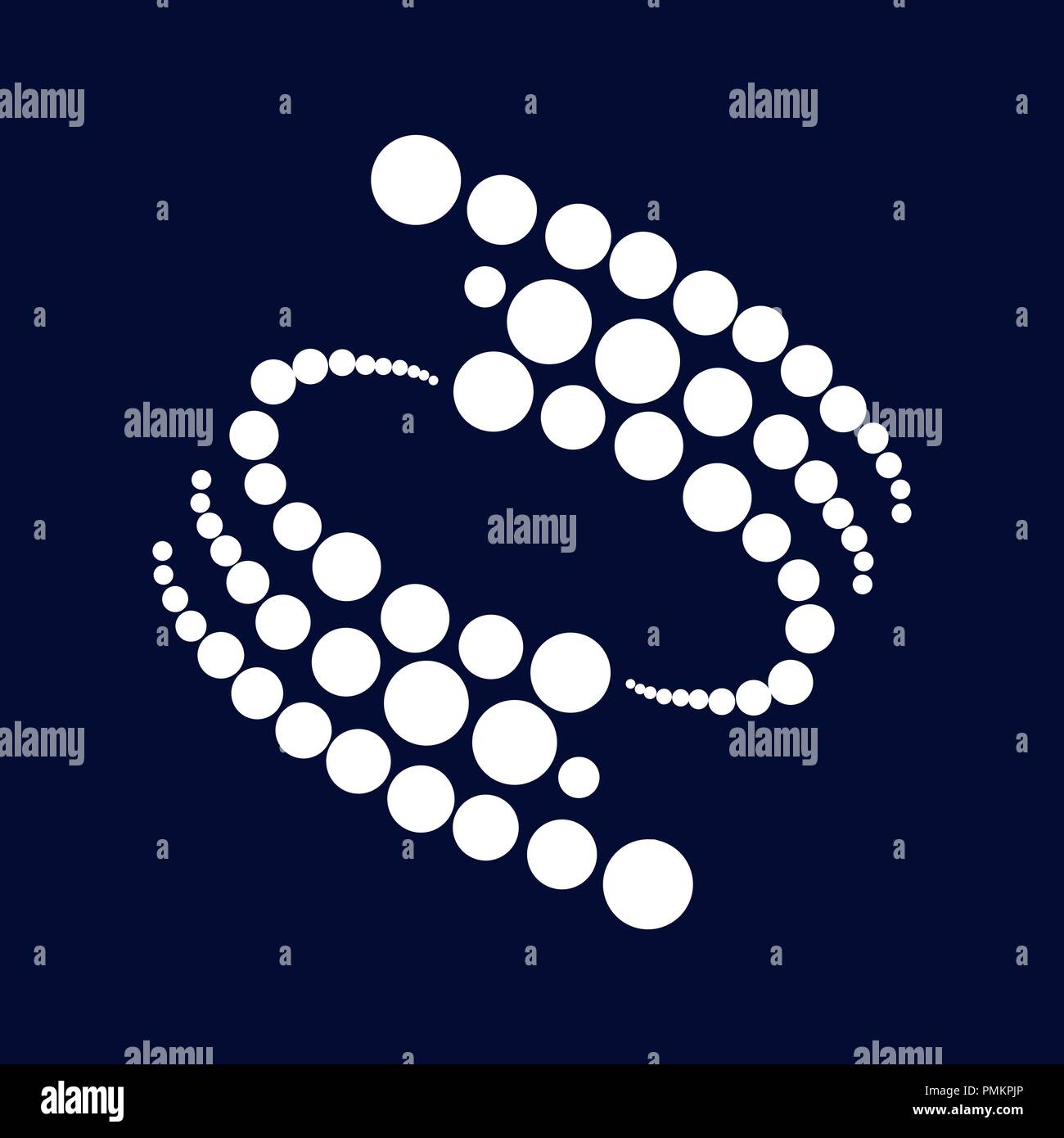Vettore di astratta sfera tecnologia icona orbit anelli web Illustrazione Vettoriale