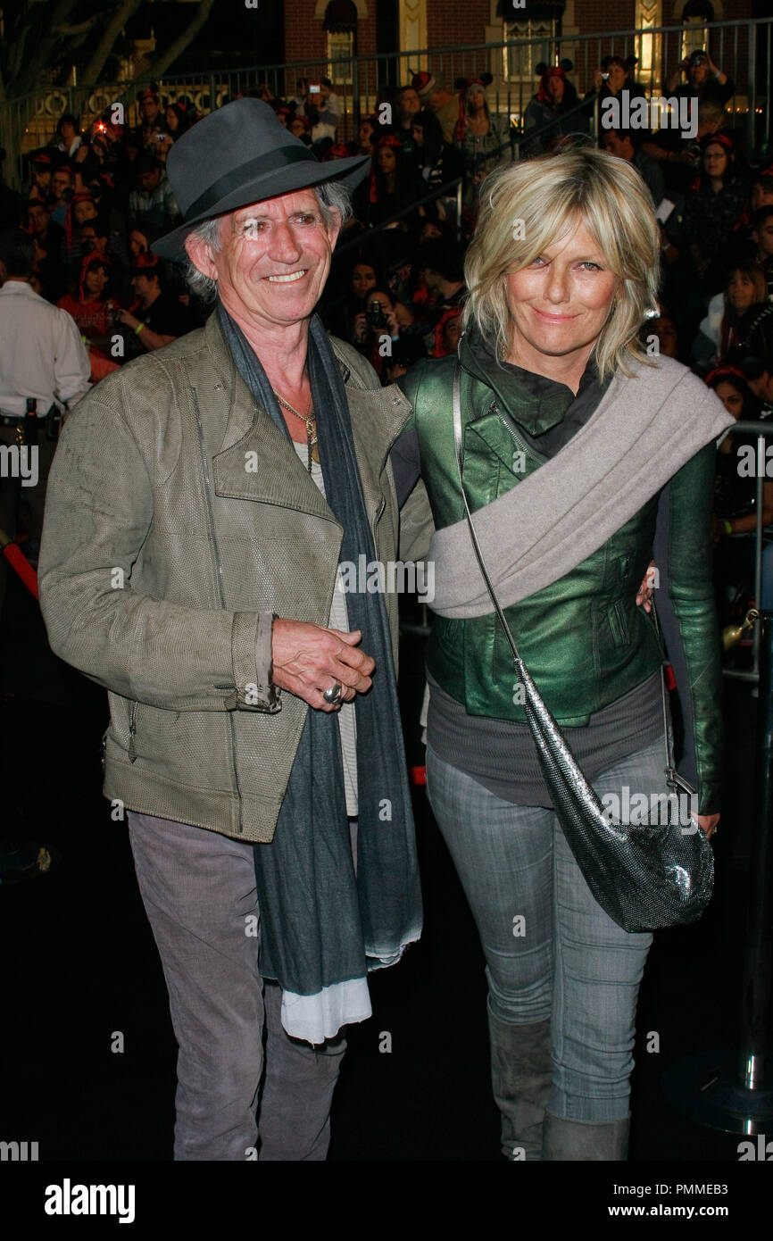Keith Richards alla Premiere mondiale di Walt Disney Pictures' 'Pirati dei Caraibi: il forestiero maree'. Gli arrivi presso il Disneyland di Anaheim, CA, 7 maggio 2011. Foto di Joe Martinez / PictureLux Foto Stock