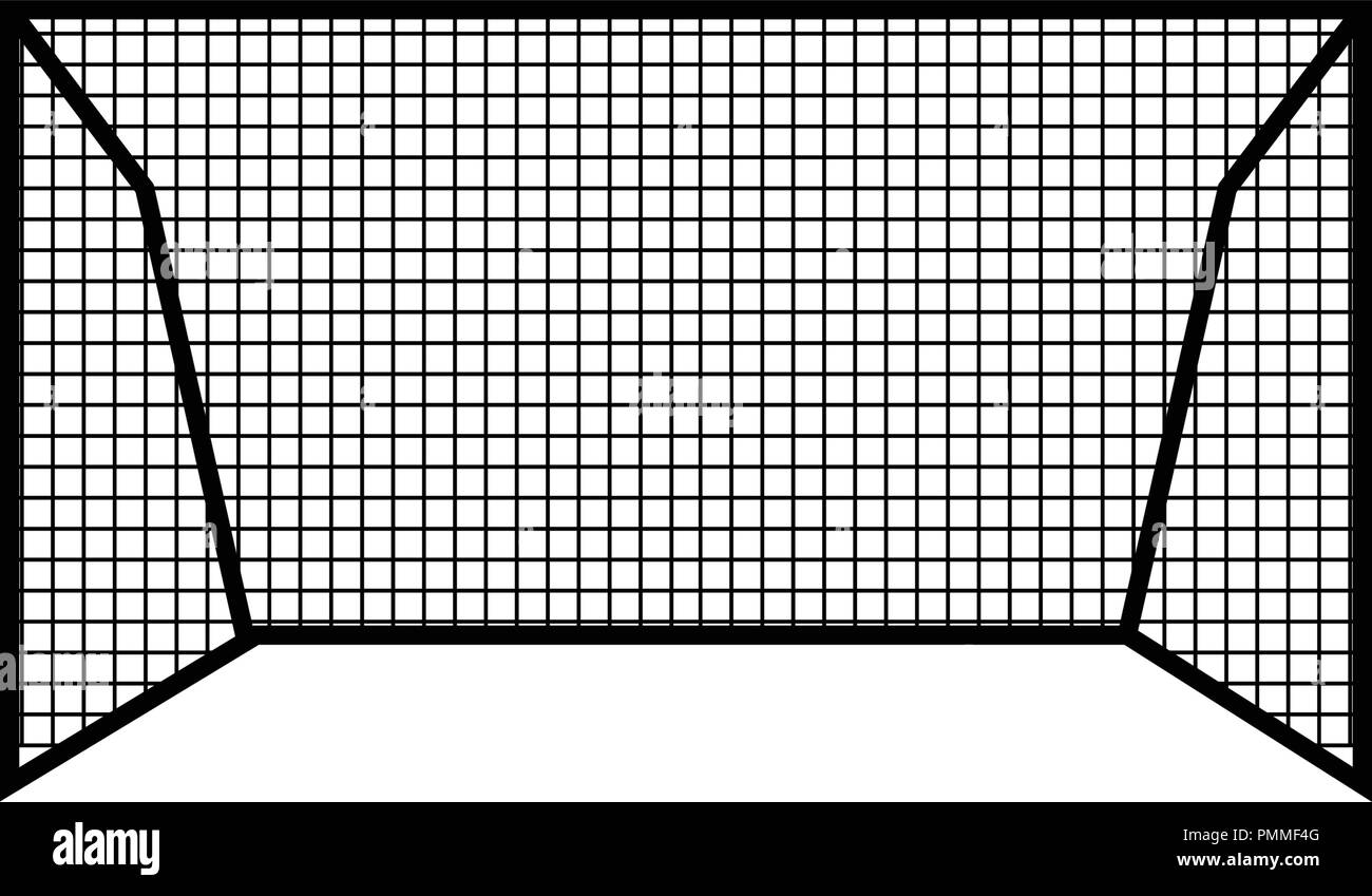Obiettivo post icona - una linea semplice arte del traguardo post icona vettore per il web Illustrazione Vettoriale