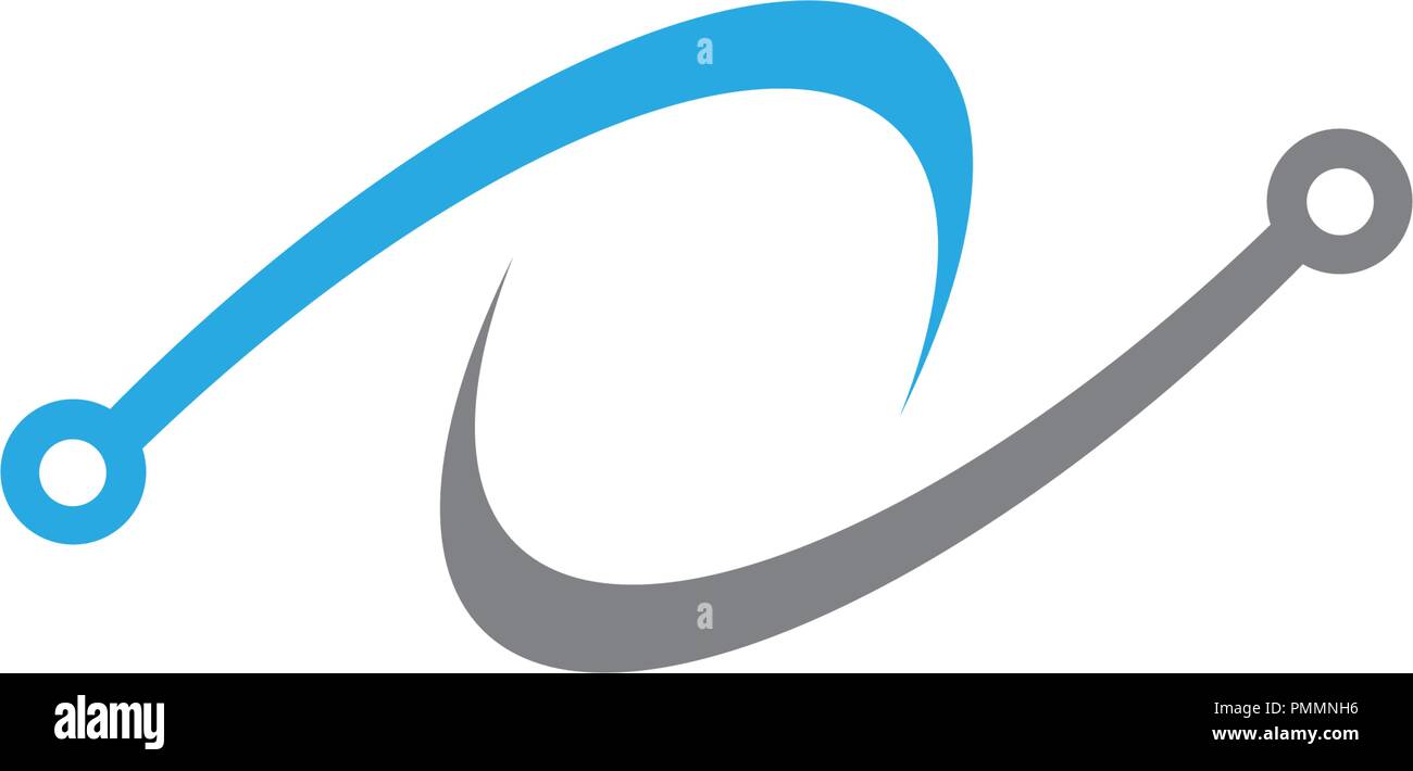 Circuito modello Logo illustrazione vettoriale design icona Illustrazione Vettoriale