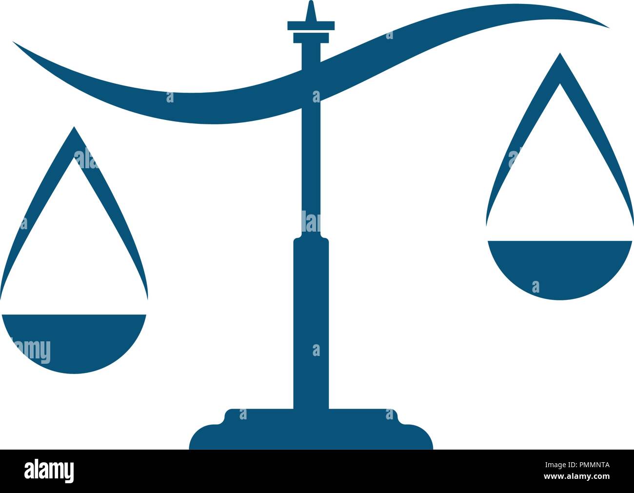 Giustizia legge modello Logo vettore design illsutration Illustrazione Vettoriale