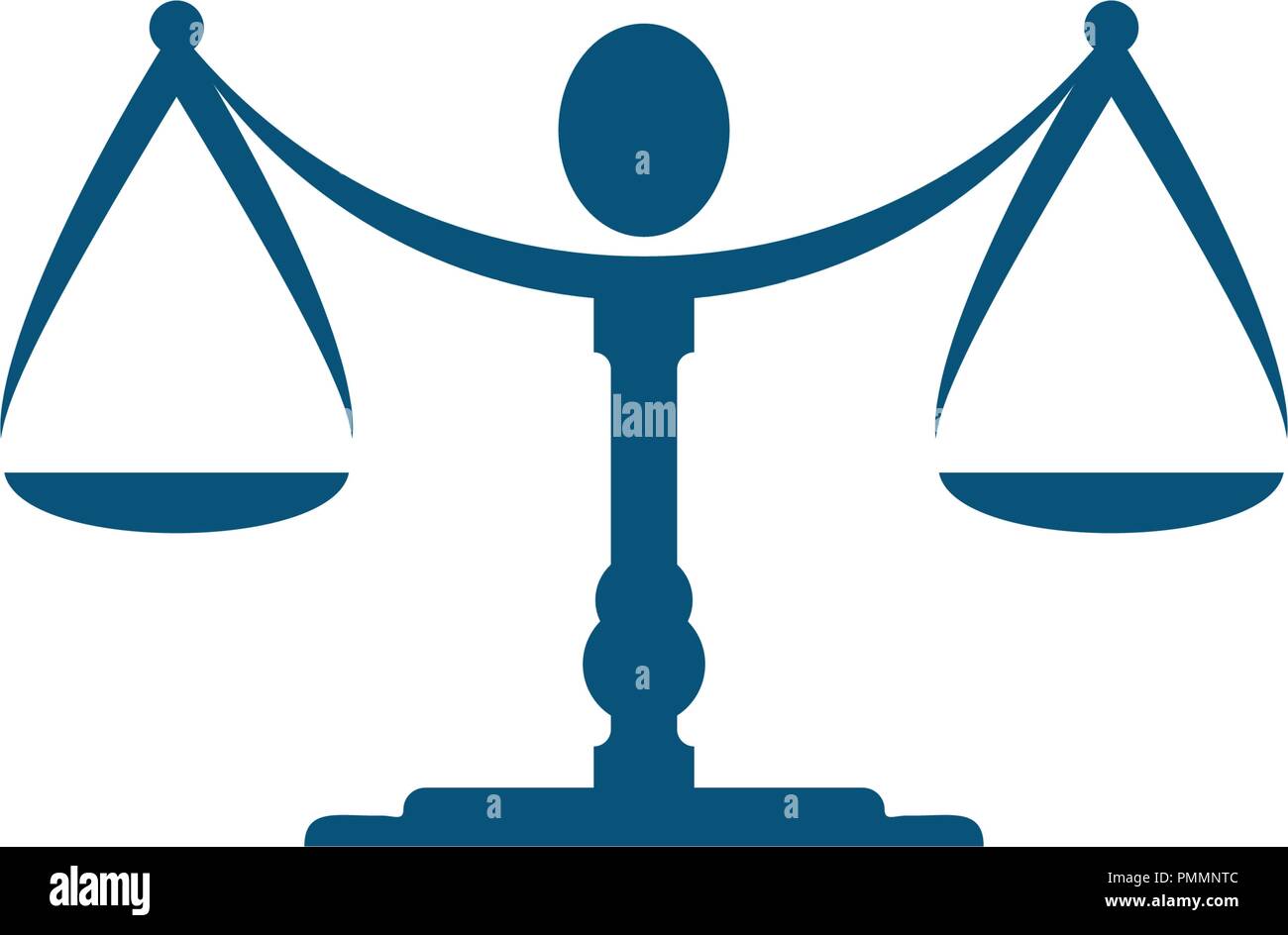 Giustizia legge modello Logo vettore design illsutration Illustrazione Vettoriale