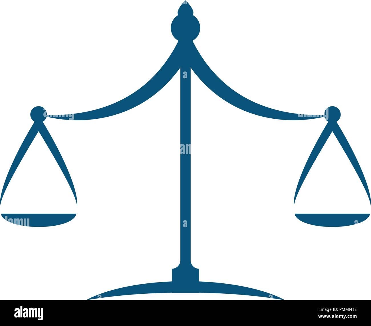 Giustizia legge modello Logo vettore design illsutration Illustrazione Vettoriale