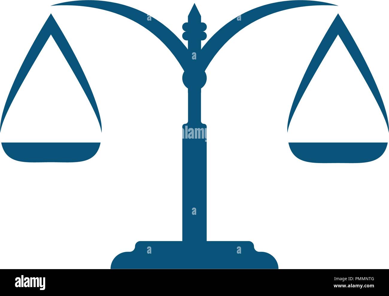 Giustizia legge modello Logo vettore design illsutration Illustrazione Vettoriale