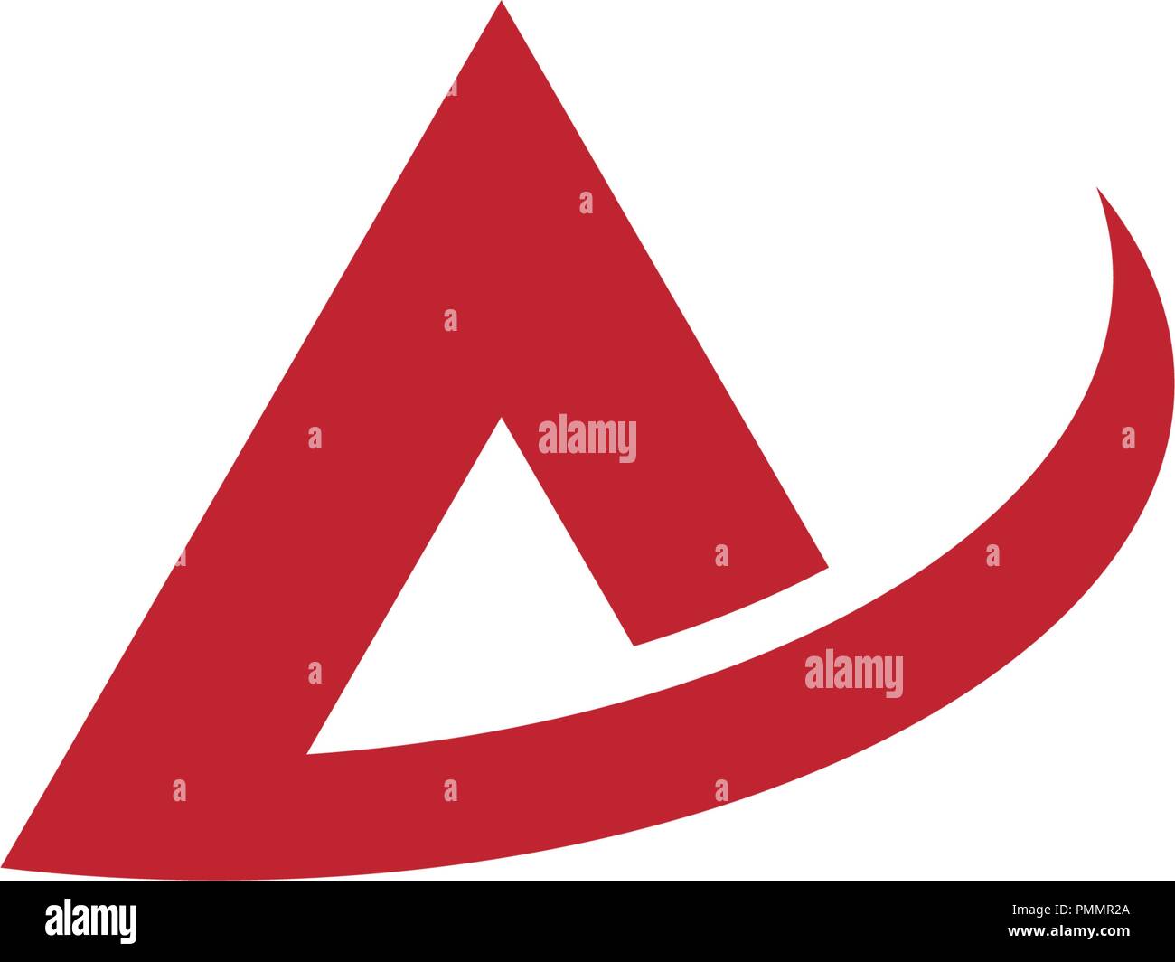 Una lettera modello Logo icona vettore illustration design Illustrazione Vettoriale