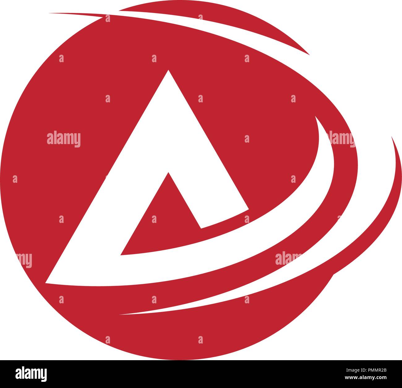 Una lettera modello Logo icona vettore illustration design Illustrazione Vettoriale