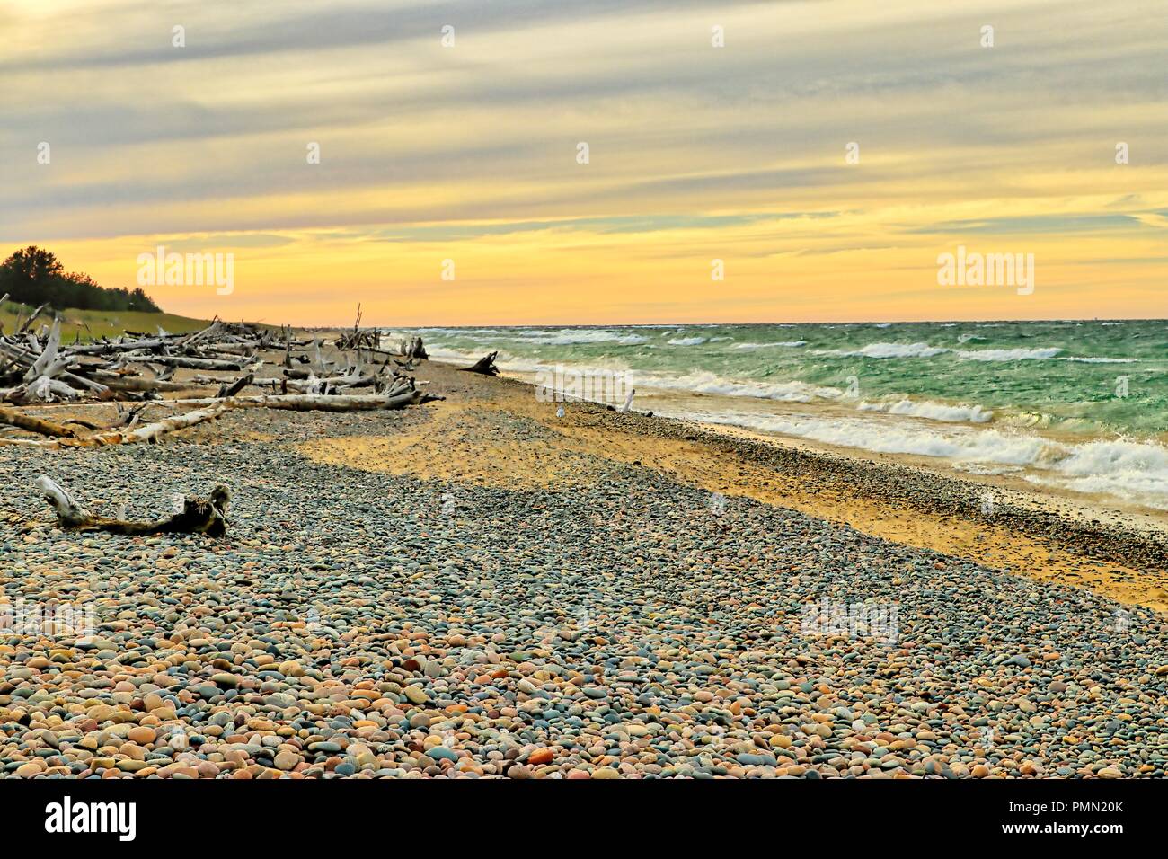 Lago Superiore coregoni punto Michigan Foto Stock