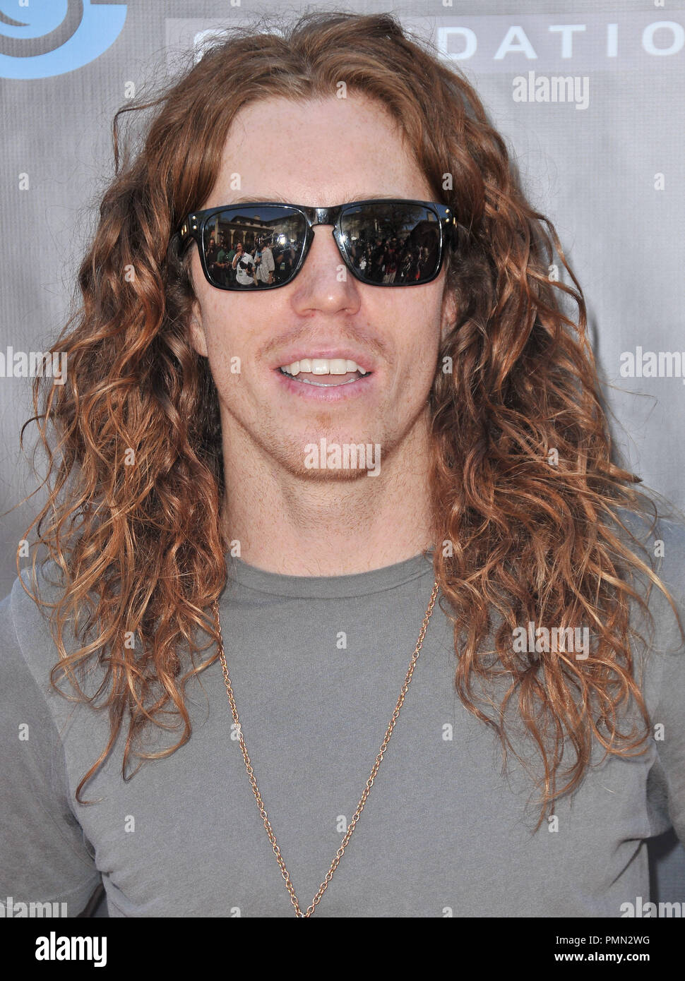 Pro Snowboarder Shaun White a Tony Hawk's 8 Stand annuale fino a beneficio Skateparks tenutosi a Ron Burkle's Green Acres Estate in Beverly Hills, CA. La manifestazione si è svolta domenica 2 ottobre, 2011. Foto di PRPP Pacific Rim Photo Press/ PictureLux Foto Stock