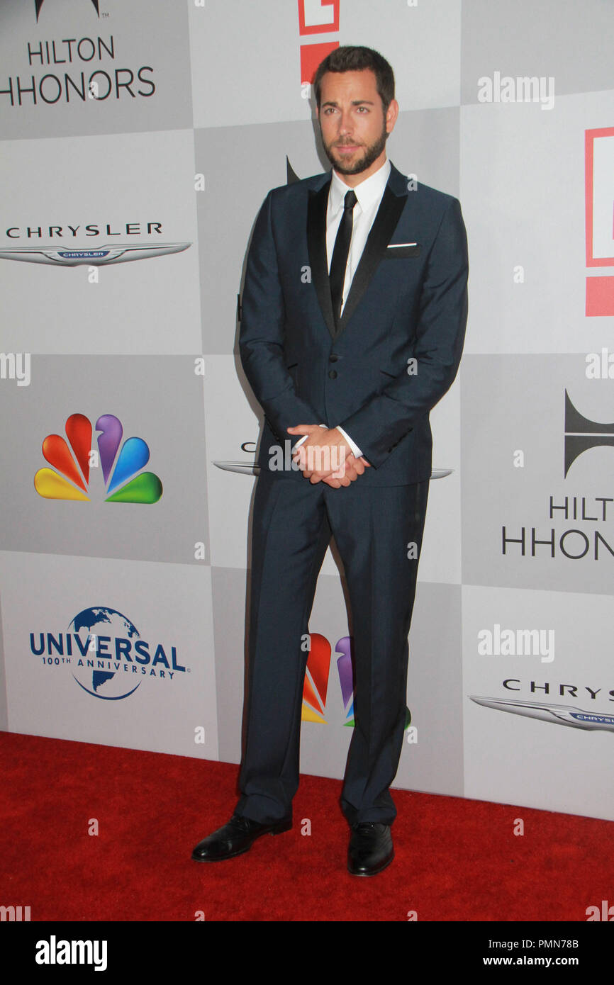 Zachary Levi 01/15/2012 Golden Globe NBC dopo essere partito 2012 tenutosi presso il Beverly Hilton Hotel di Beverly Hills, CA. Foto di Manae Nishiyama / HollywoodNewsWire.net/ PictureLuxt Foto Stock