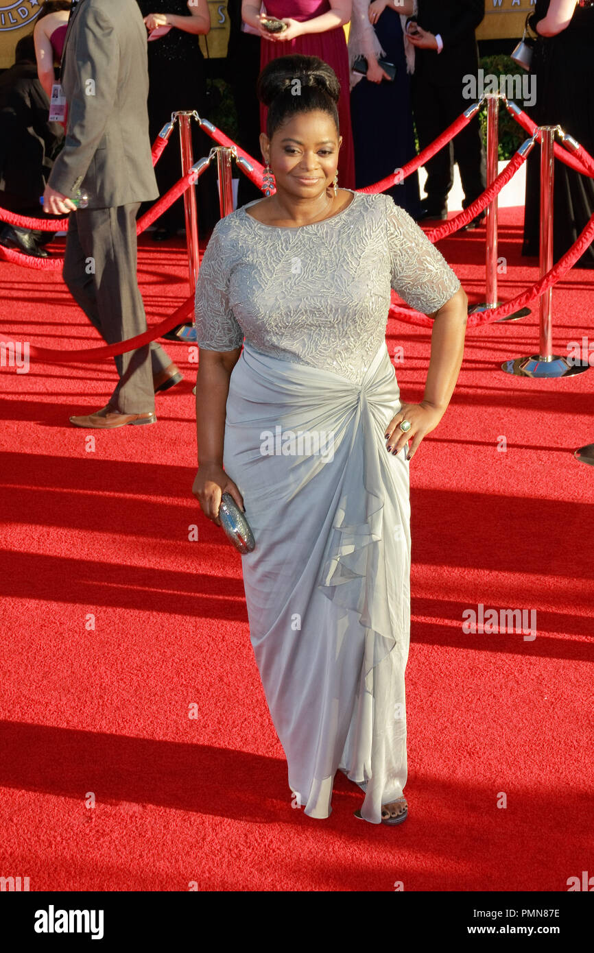 Octavia Spencer presso la diciottesima edizione Screen Actors Guild Awards. Gli arrivi presso lo Shrine Auditorium di Los Angeles, CA, 29 gennaio 2012. Foto di Joe Martinez / PictureLux Foto Stock