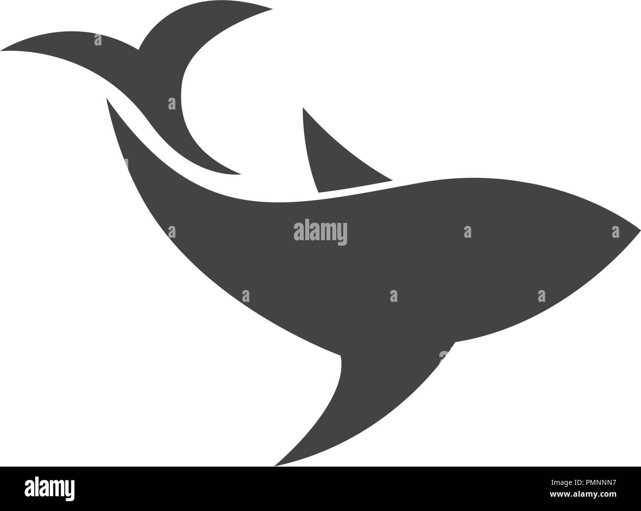 Shark Logo Illustrazione Vettore modello Illustrazione Vettoriale