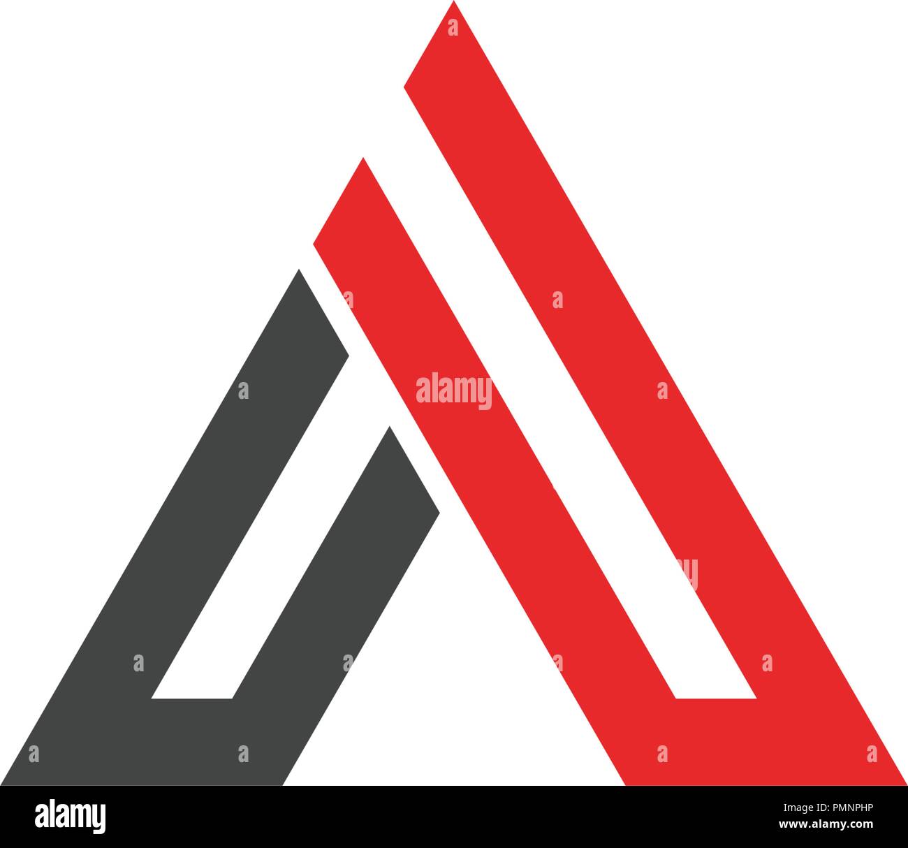 Una lettera modello Logo icona vettore illustration design Illustrazione Vettoriale