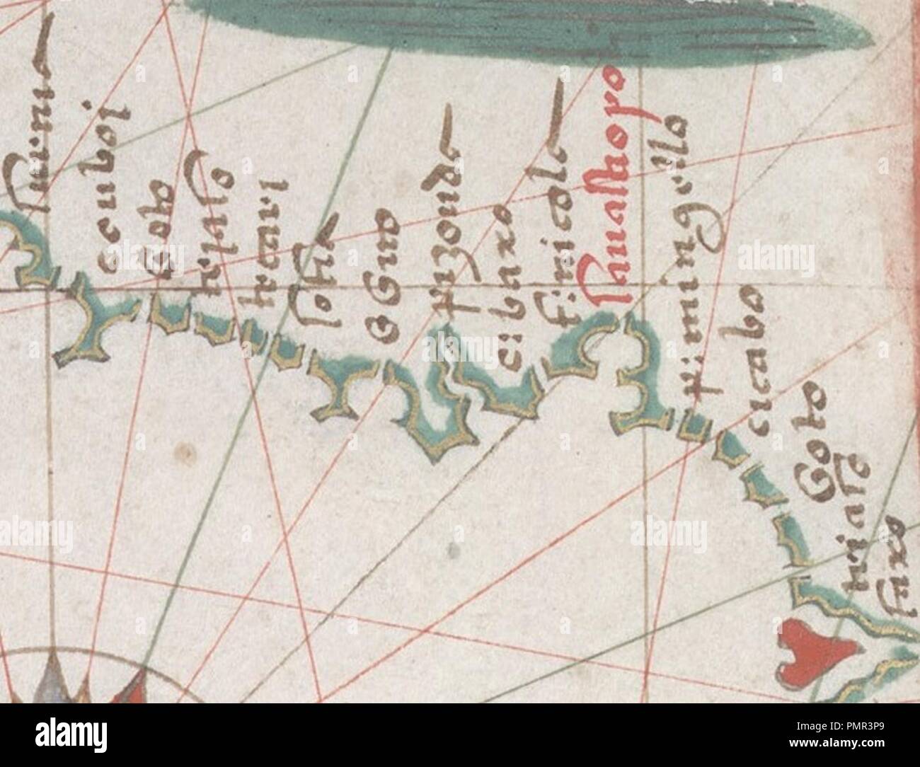 Mar Nero e Mediterraneo orientale. HM 33. Joan Martines Portolan Atlas (Italia ca. 1578).E. Foto Stock