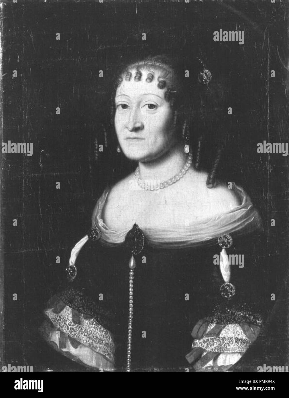 Bildnis der Elisabeth Dorothea von Sachsen-Gotha-Altenburg, Langräfin von Hessen-Darmstadt, Gemahlin zweite von Landgraf Ludwig VI. (1640-1709). Foto Stock
