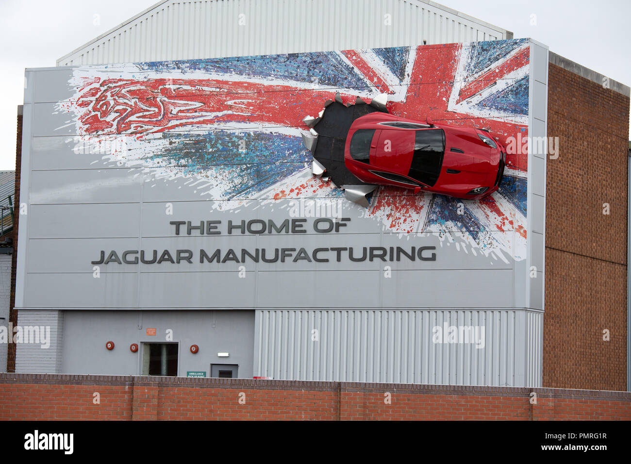 La casa del Jaguar auto nella fabbricazione di Castle Bromwich, Birmingham Foto Stock