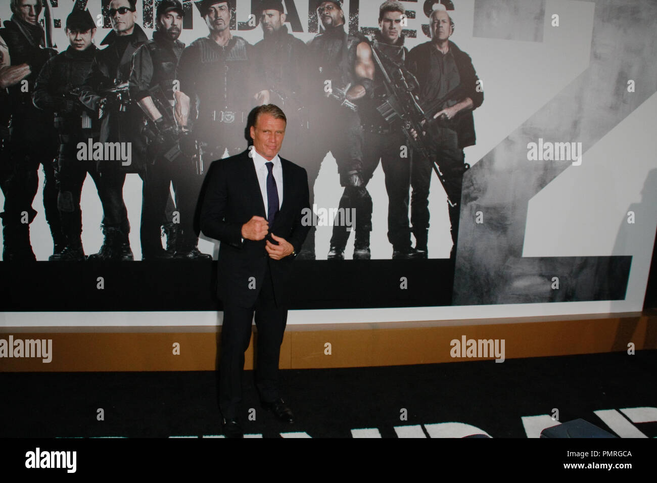 Dolph Lundgren alla premiere di Lionsgate Films" "Le parti soggette a usura 2'. Gli arrivi presso Grauman's Chinese Theatre a Hollywood, CA, 15 agosto 2012. Foto di Joe Martinez / PictureLux Foto Stock