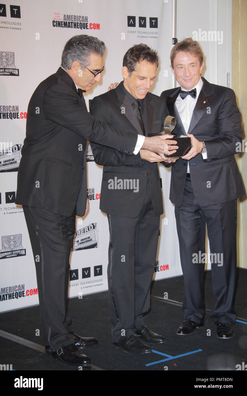 Ben Stiller, Eugene Levy, Martin Short 11/15/2012 "La XXVI edizione American Cinematheque Award" tenutasi presso il Beverly Hilton Hotel di Beverly Hills, CA Foto di Izumi Hasegawa / HNW / PictureLux Foto Stock