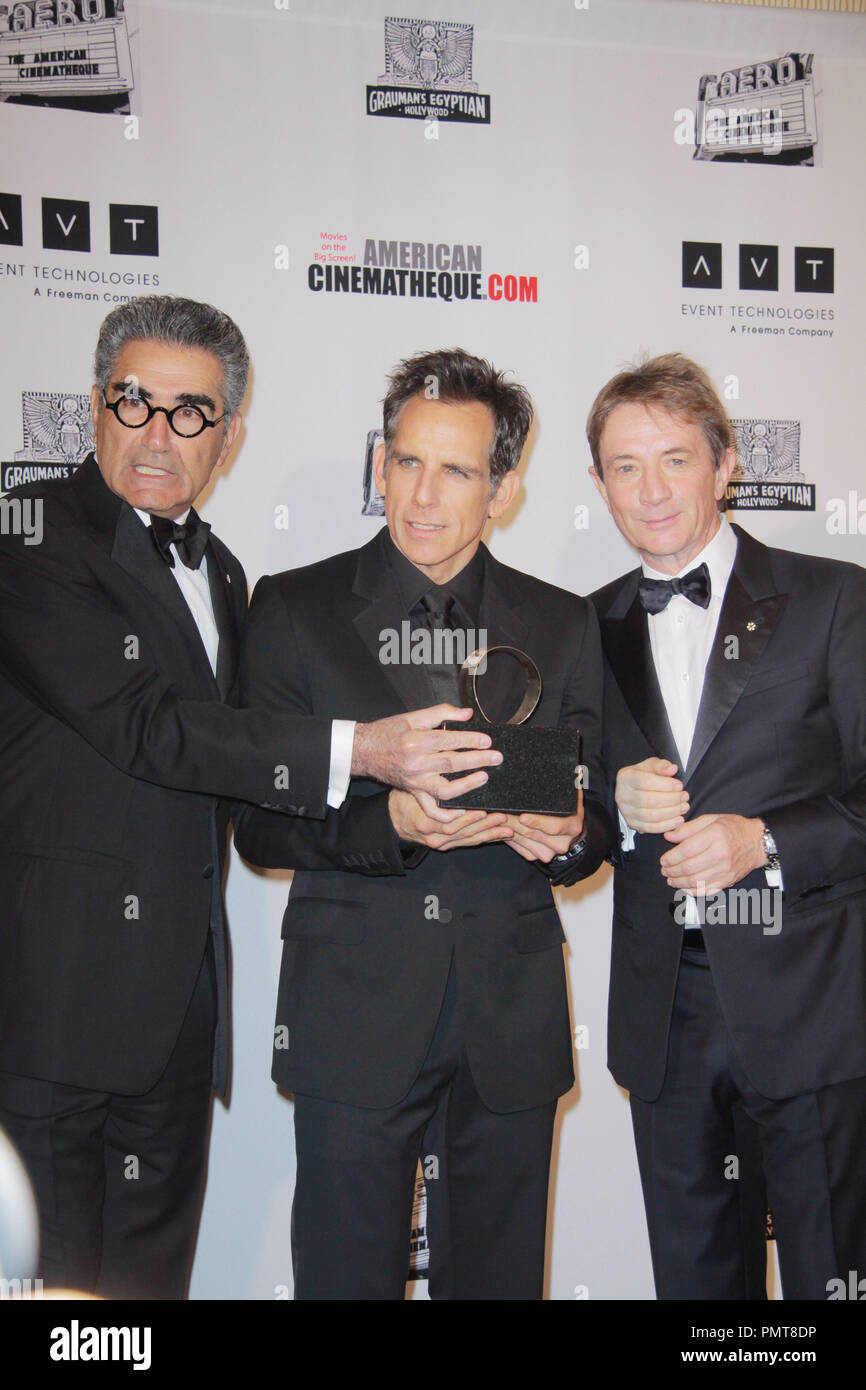 Ben Stiller, Eugene Levy, Martin Short 11/15/2012 "La XXVI edizione American Cinematheque Award" tenutasi presso il Beverly Hilton Hotel di Beverly Hills, CA Foto di Izumi Hasegawa / HNW / PictureLux Foto Stock