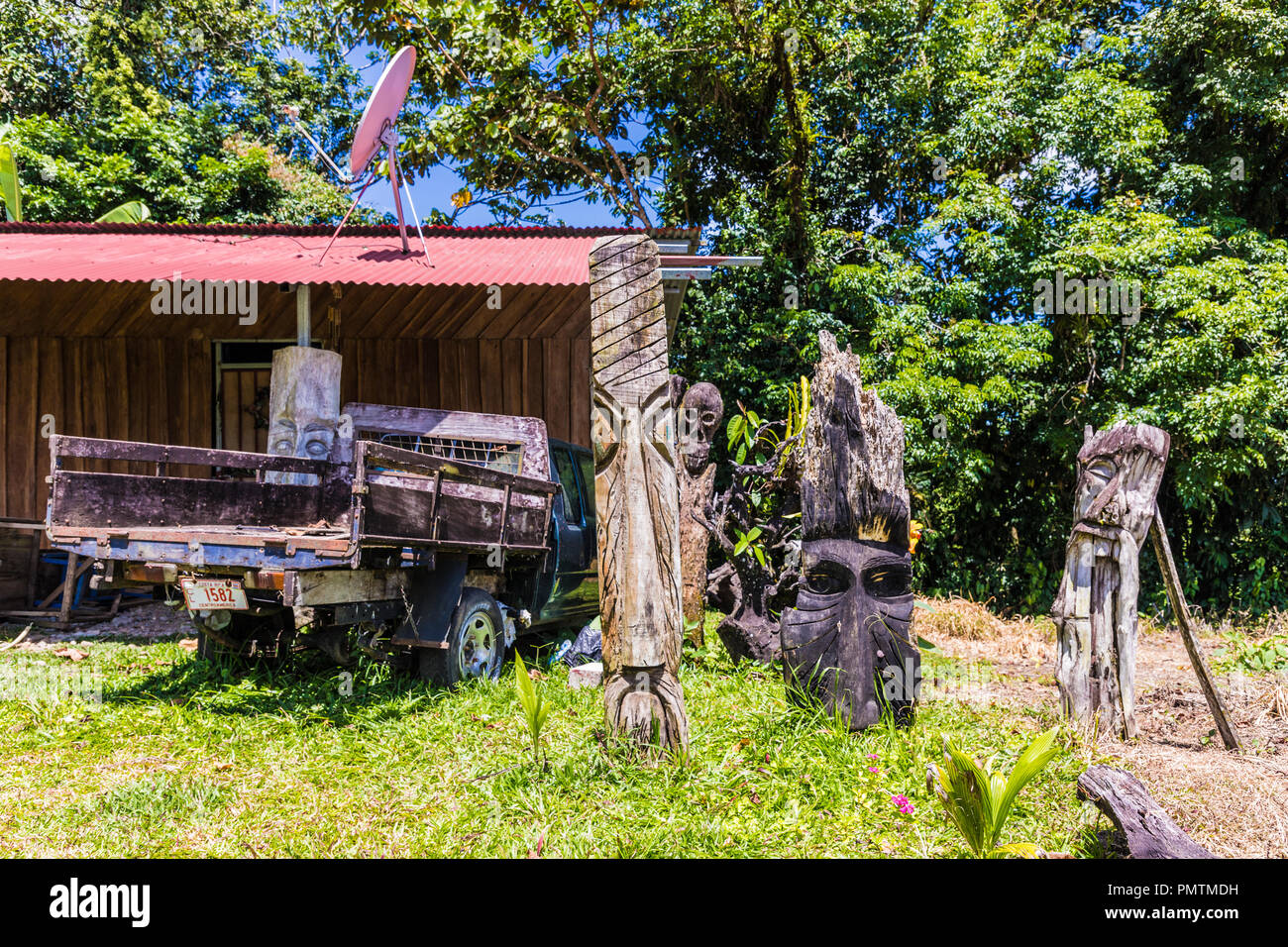 Una tipica vista in Costa Rica Foto Stock
