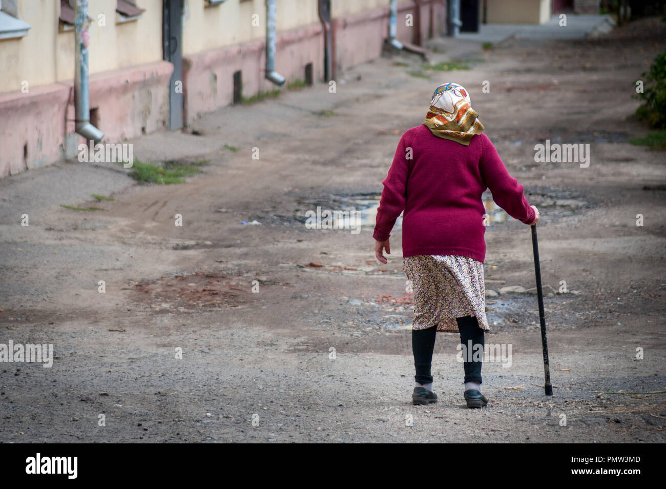 , Tambov Tambov Regione, la Russia. Xix Sep, 2018. I pensionati russi Credito: Demian Stringer/ZUMA filo/Alamy Live News Foto Stock