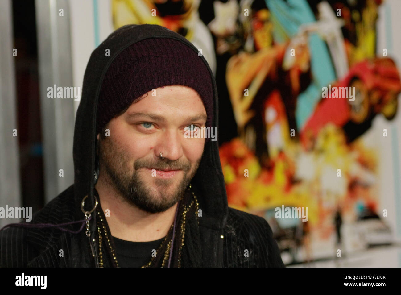 Bam Margera alla premiere di Lionsgate 'l'ultima gabbia'. Gli arrivi presso Grauman's Chinese Theatre a Hollywood, CA, 14 gennaio 2013. Foto di Joe Martinez / PictureLux Foto Stock